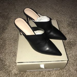 Urban Outfitters black leather heels